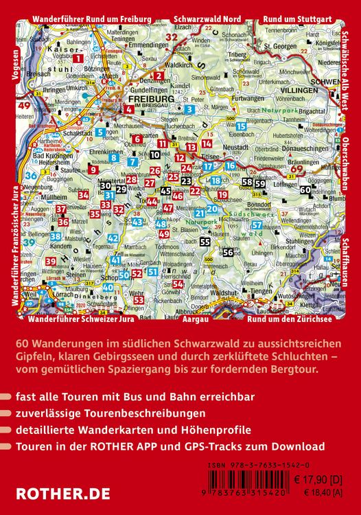 Produktbild: ROTHER Wanderf&uuml;hrer Schwarzwald S&uuml;d: zwischen Freiburg und Basel. 60 Touren