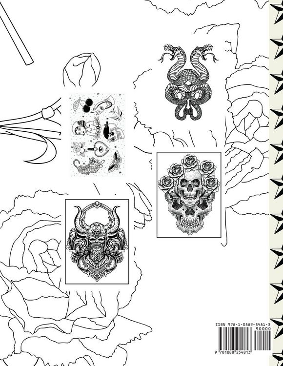 Produktbild: Tattoo Flash and Skull Coloring Book
