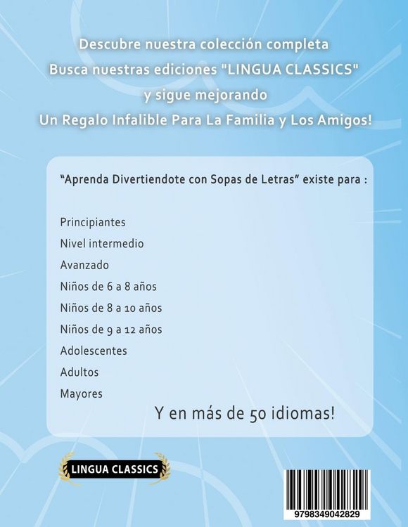 Produktbild: APRENDER GALLEGO DIVIRTI&Eacute;NDOSE CON SOPAS DE LETRAS - Para Ni&ntilde;os de 6 a 8 a&ntilde;os - Descubre C&oacute;mo Mejorar tu Vocabulario con 2000 Palabras Escondidas y Pr