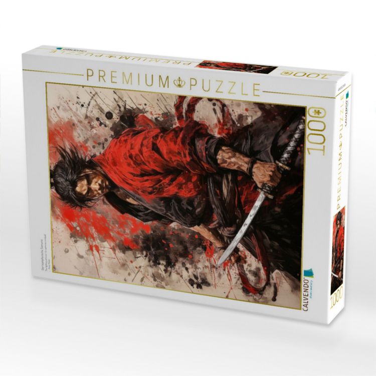 Produktbild: CALVENDO Puzzle Der k&auml;mpferische Samurai | 1000 Teile Lege-Gr&ouml;&szlig;e 64x48cm Foto-Puzzle f&uuml;r gl&uuml;ckliche Stunden