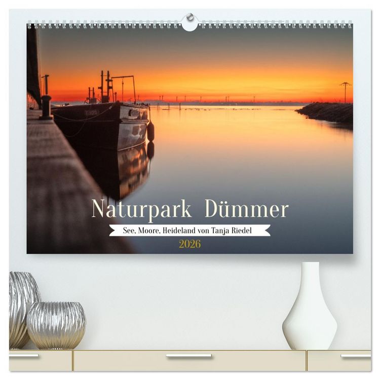 Produktbild: Naturpark D&uuml;mmer (hochwertiger Premium Wandkalender 2026 DIN A2 quer), Kunstdruck in Hochglanz
