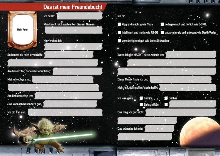 Produktbild: Star Wars Freundebuch: Meine Freunde