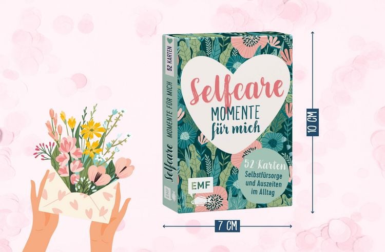 Produktbild: Kartenbox Selfcare: Momente f&uuml;r mich &ndash;&nbsp;52 Karten f&uuml;r mehr Selbstf&uuml;rsorge und kleine Auszeiten im Alltag