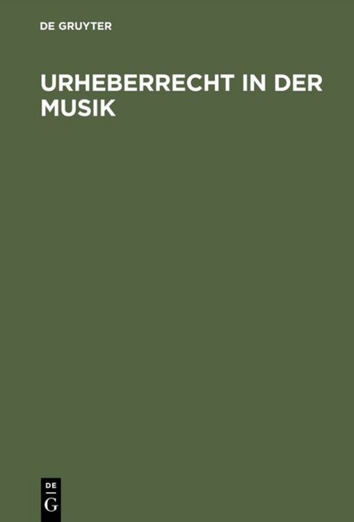 Produktbild: Urheberrecht in der Musik
