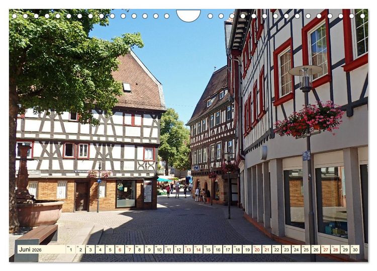 Produktbild: Bensheim a. d. Bergstra&szlig;e - Ein Stadtspaziergang (Wandkalender 2026 DIN A4 quer), CALVENDO Monatskalender