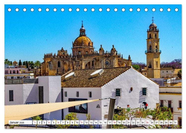 Produktbild: Ein Herz f&uuml;r Andalusien (Tischkalender 2026 DIN A5 quer), CALVENDO Monatskalender