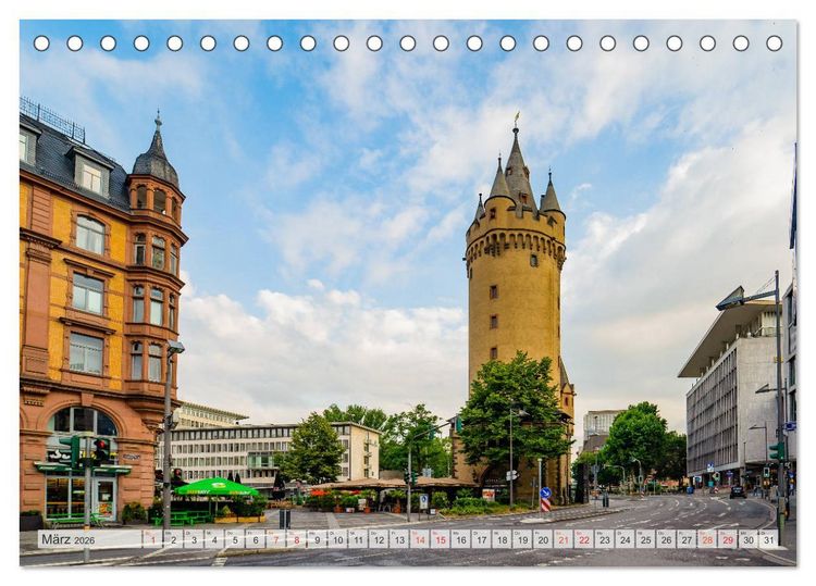 Produktbild: Frankfurt am Main Impressionen (Tischkalender 2026 DIN A5 quer), CALVENDO Monatskalender