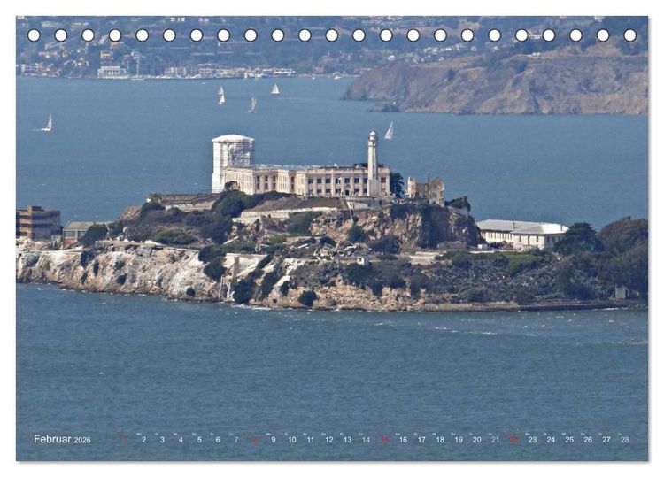 Produktbild: San Francisco Westk&uuml;ste USA (Tischkalender 2026 DIN A5 quer), CALVENDO Monatskalender