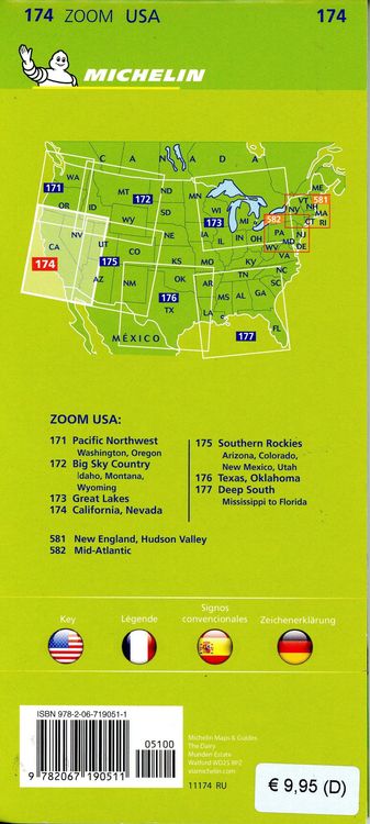 Produktbild: Michelin Californien Nevada