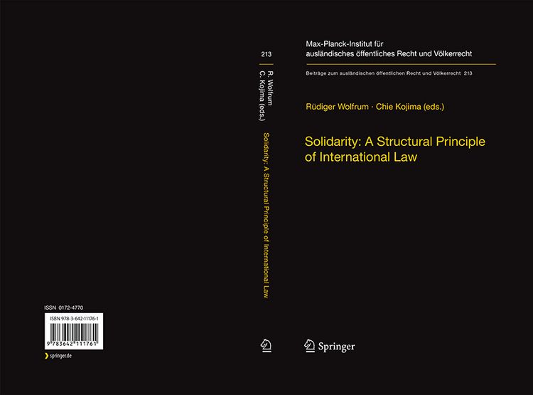 Produktbild: Solidarity: A Structural Principle of International Law