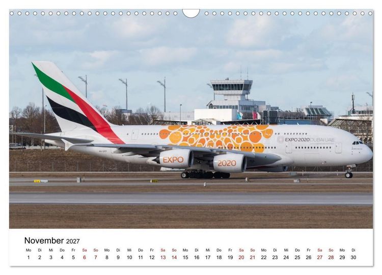 Produktbild: Airbus A380 - K&ouml;nig der L&uuml;fte (Wandkalender 2027 DIN A3 quer), CALVENDO Monatskalender