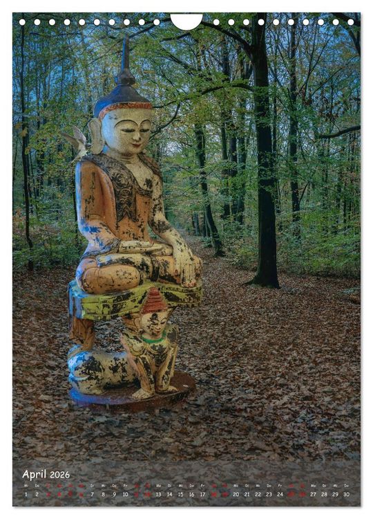 Produktbild: Kraft mit Buddha (Wandkalender 2026 DIN A4 hoch), CALVENDO Monatskalender