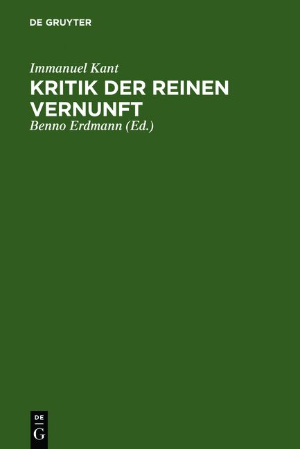 Produktbild: Kritik der reinen Vernunft