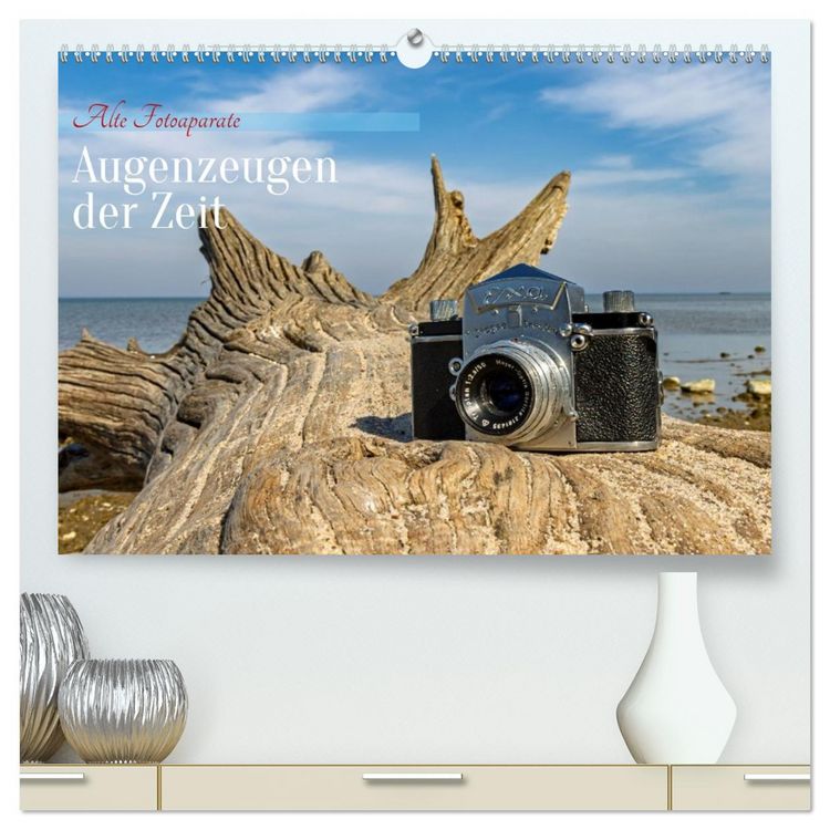 Produktbild: Alte Fotoapparate, Augenzeugen der Zeit (hochwertiger Premium Wandkalender 2026 DIN A2 quer), Kunstdruck in Hochglanz