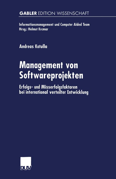 Produktbild: Management von Softwareprojekten