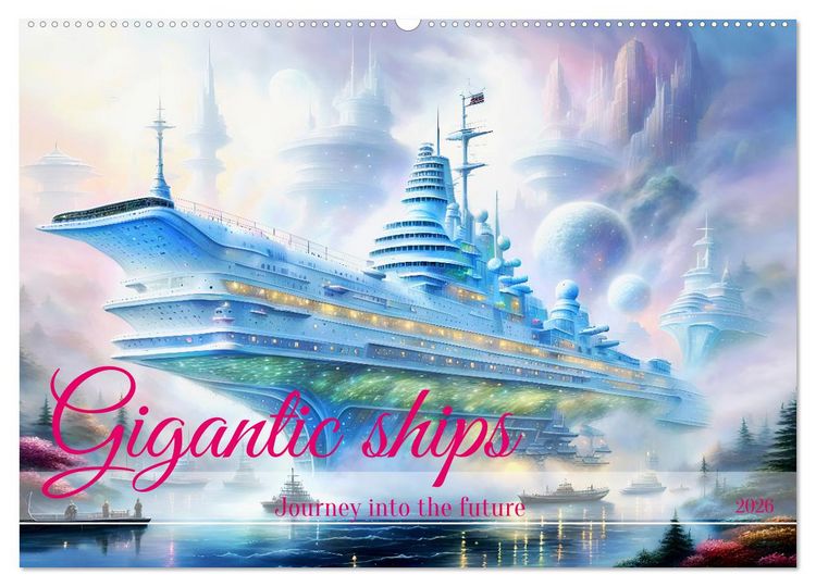 Produktbild: Gigantic ships - Journey into the future (Wall Calendar 2026 DIN A2 landscape), CALVENDO 12 Month Wall Calendar