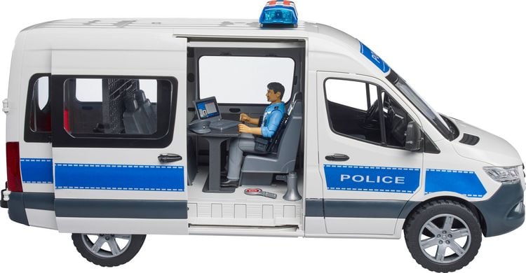 Produktbild: bruder 02683 MB Sprinter Polizei Einsatzfahrzeug mit Polizist und L+S