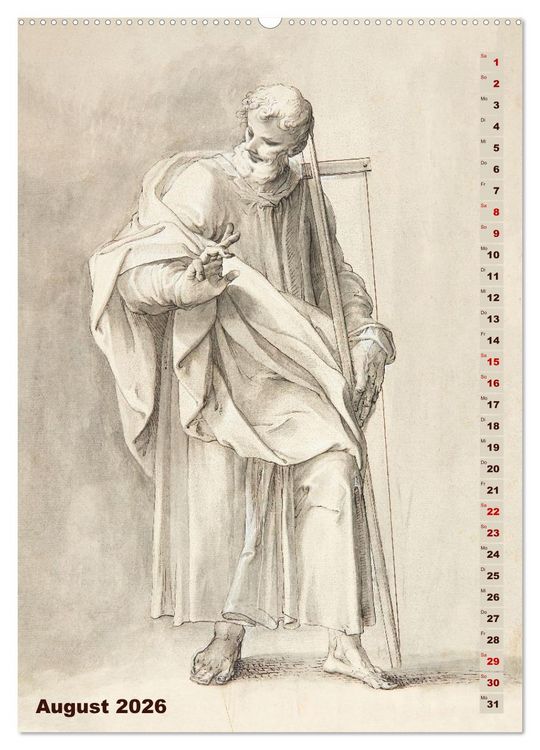 Produktbild: Jesus und die zw&ouml;lf Apostel (hochwertiger Premium Wandkalender 2026 DIN A2 hoch), Kunstdruck in Hochglanz