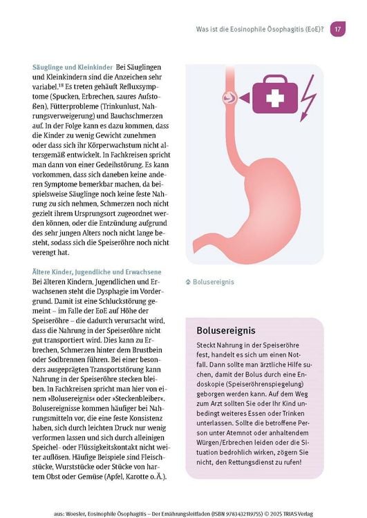 Produktbild: Eosinophile &Ouml;sophagitis - Der Ern&auml;hrungsleitfaden