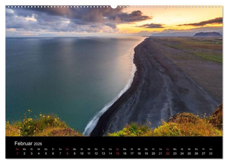 Produktbild: ISLAND - Zauber der Natur (Wandkalender 2026 DIN A2 quer), CALVENDO Monatskalender