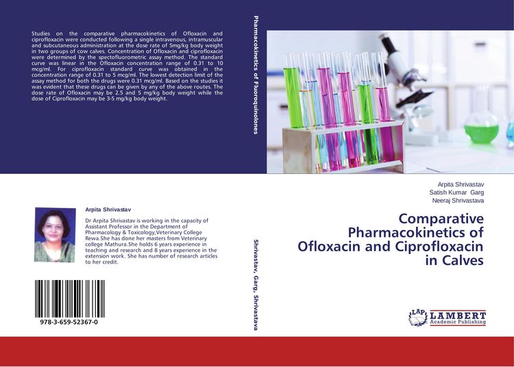 Produktbild: Comparative Pharmacokinetics of Ofloxacin and Ciprofloxacin in Calves