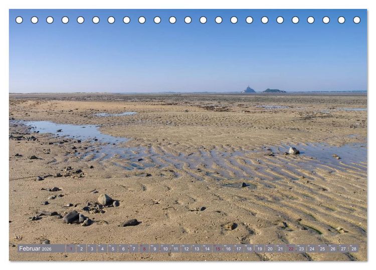 Produktbild: Le Mont-Saint-Michel - Sagenumwobener Klosterberg im Watt (Tischkalender 2026 DIN A5 quer), CALVENDO Monatskalender