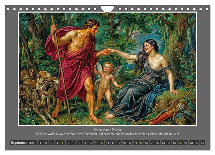 Produktbild: G&ouml;tterfunken und Leidenschaft (Wandkalender 2027 DIN A4 quer), CALVENDO Monatskalender