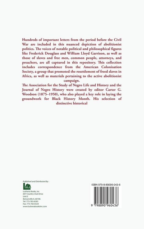 Produktbild: The Mind of the Negro As Reflected in Letters During the Crisis 1800-1860