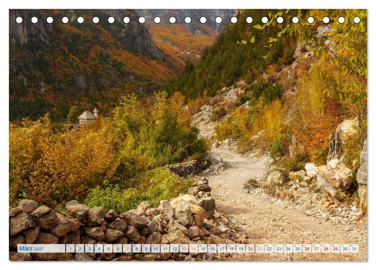 Produktbild: Abenteuer Theth - Unterwegs in den Albanischen Alpen (Tischkalender 2027 DIN A5 quer), CALVENDO Monatskalender