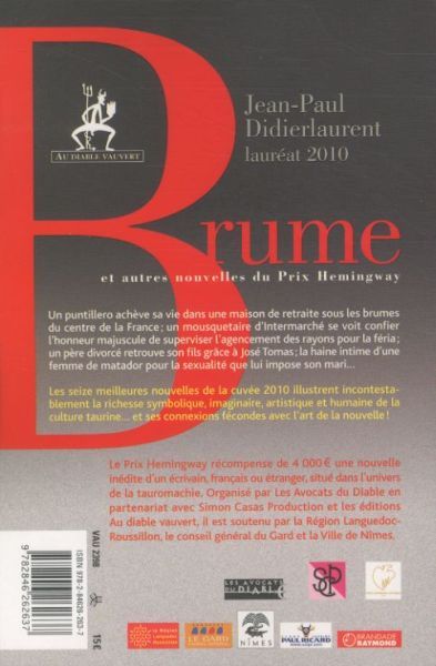 Produktbild: Brume : et autres nouvelles du Prix Hemingway 2010