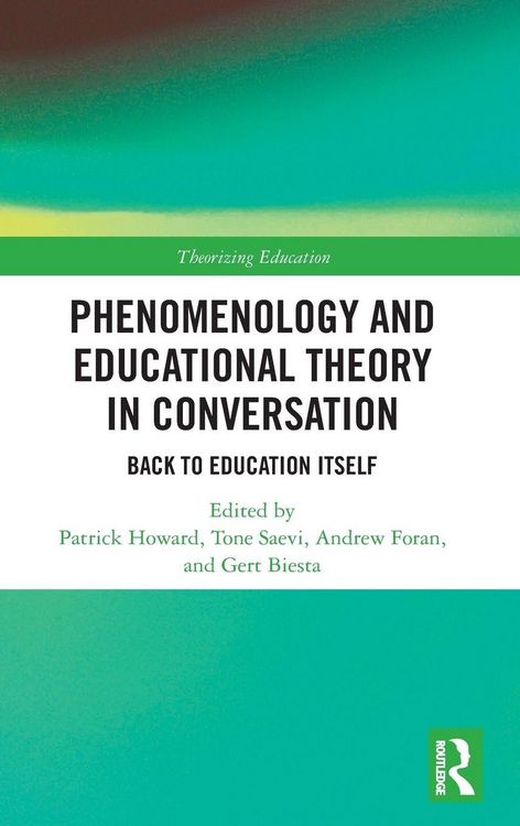 Produktbild: Phenomenology and Educational Theory in Conversation