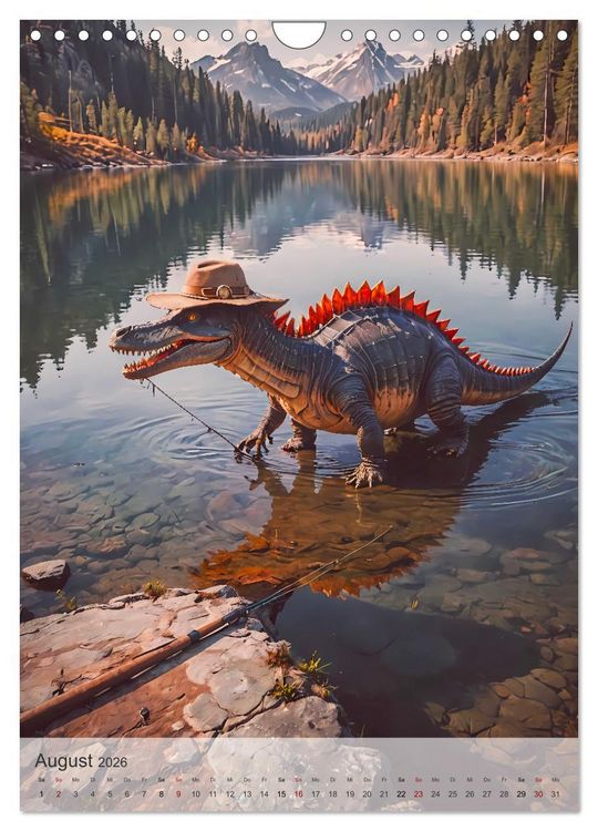 Produktbild: Jurassic Alltag - Dinos &uuml;berall (Wandkalender 2026 DIN A4 hoch), CALVENDO Monatskalender