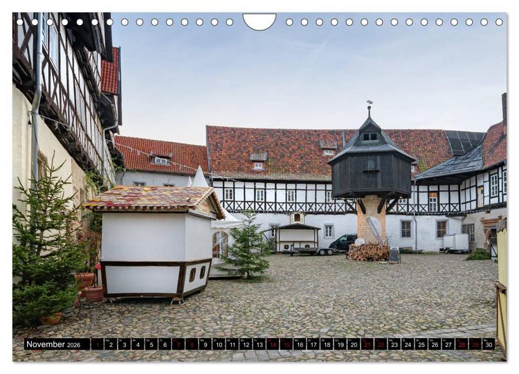 Produktbild: Fachwerkstadt Quedlinburg (Wandkalender 2026 DIN A4 quer), CALVENDO Monatskalender