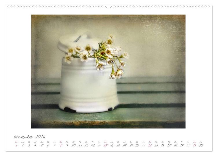 Produktbild: Vintage Flowers (hochwertiger Premium Wandkalender 2026 DIN A2 quer), Kunstdruck in Hochglanz