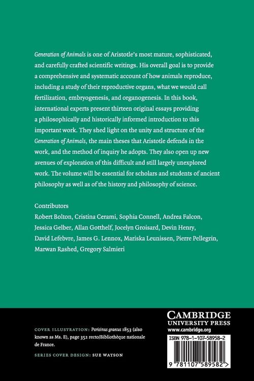 Produktbild: Aristotle's Generation of Animals