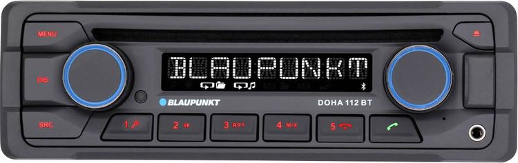 Produktbild: Blaupunkt Doha 112 BT Autoradio Anschluss f&uuml;r Lenkradfernbedienung, Bluetooth&reg;-Freisprecheinrichtung, inkl. Fernbedienung