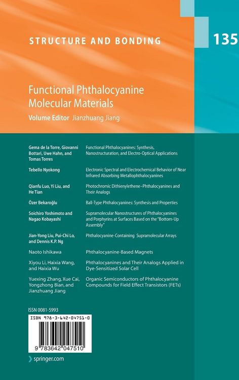 Produktbild: Functional Phthalocyanine Molecular Materials
