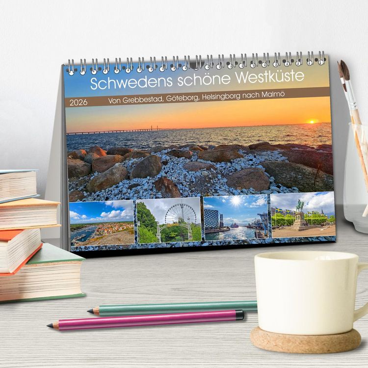 Produktbild: Schwedens sch&ouml;ne Westk&uuml;ste (Tischkalender 2026 DIN A5 quer), CALVENDO Monatskalender