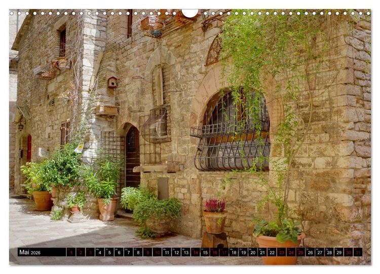 Produktbild: Assisi - Die Heimat des heiligen Franziskus und der heiligen Klara (Wandkalender 2026 DIN A3 quer), CALVENDO Monatskalender