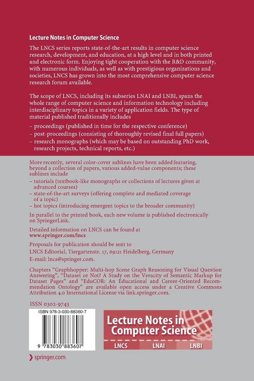 Produktbild: The Semantic Web &ndash; ISWC 2021