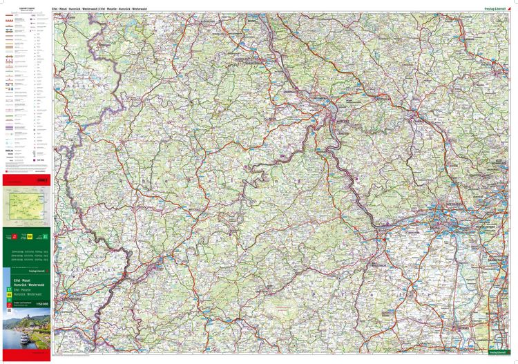 Produktbild: Freytag & berndt Stra&szlig;enkarte Eifel - Mosel - Hunsr&uuml;ck - Westerwald 1:150.000