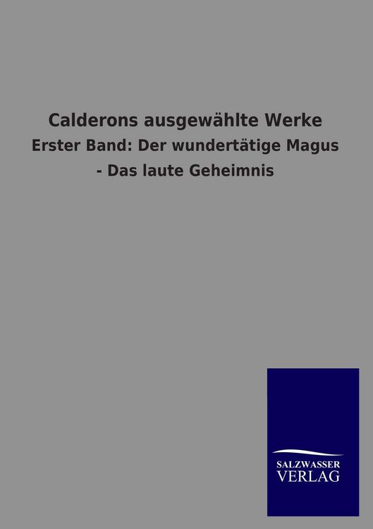 Produktbild: Calderons ausgew&auml;hlte Werke