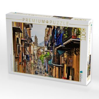 Produktbild: Im malerischen Gassengewirr der Altstadt von Palermo (Puzzle)