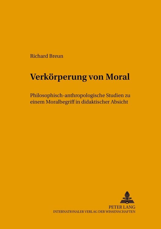 Produktbild: Verk&ouml;rperung von Moral