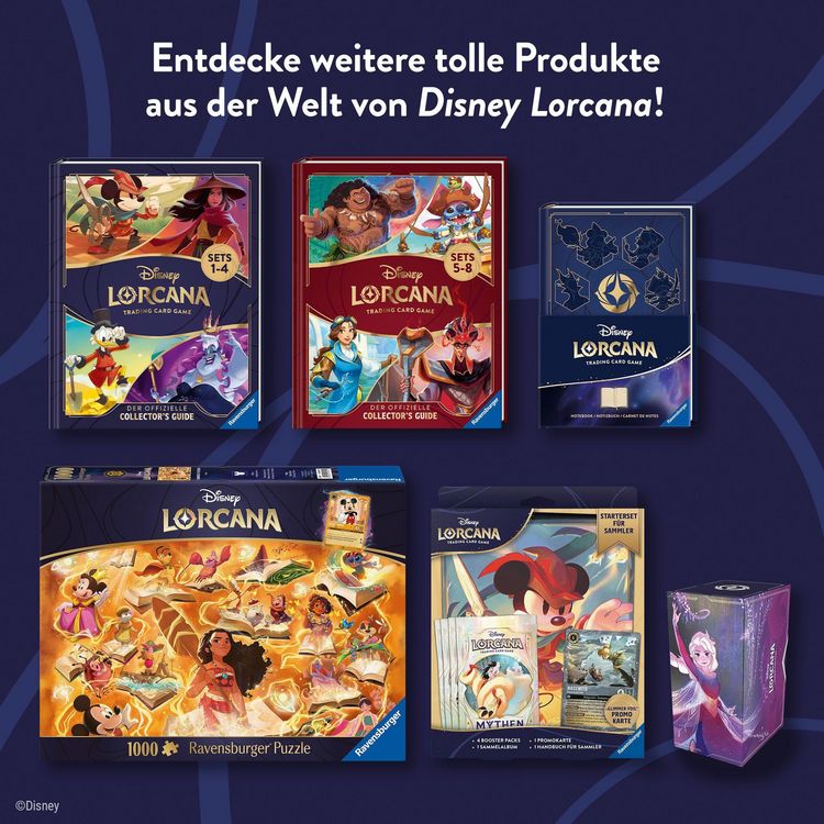 Produktbild: Disney Lorcana Trading Card Game - Der offizielle Collector&rsquo;s Guide: Sets 5-8 - Buch zum Spiel