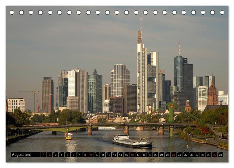 Produktbild: Frankfurt am Main (Tischkalender 2026 DIN A5 quer), CALVENDO Monatskalender