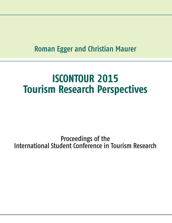 Produktbild: Iscontour 2015 - Tourism Research Perspectives