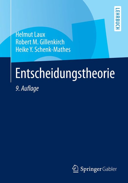 Bild vom Artikel Entscheidungstheorie vom Autor Helmut Laux