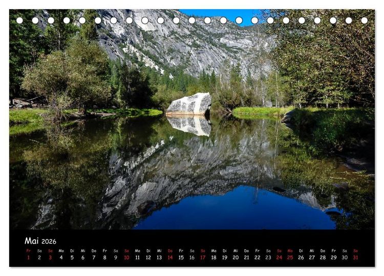 Produktbild: Rundreise Kalifornien mit Las Vegas (Tischkalender 2026 DIN A5 quer), CALVENDO Monatskalender