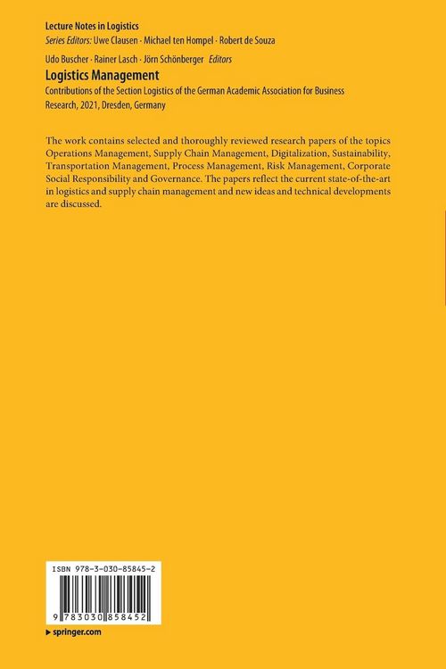 Produktbild: Logistics Management
